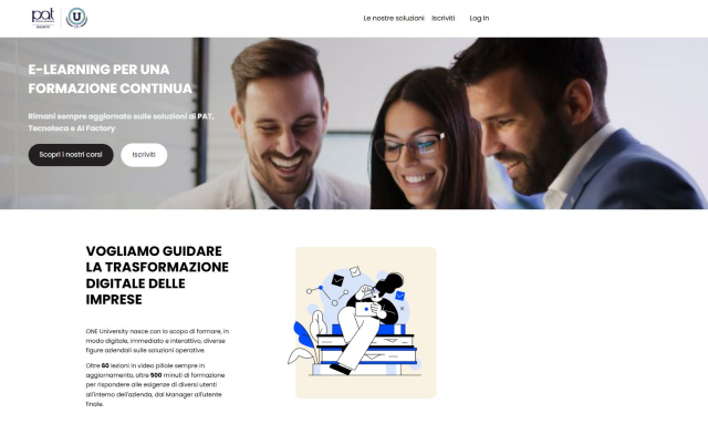 Welcome, University: the new e-learning platform
